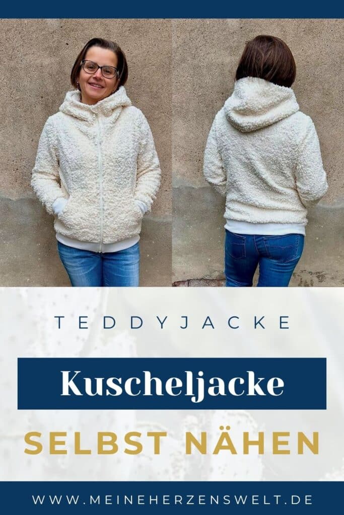 25 40 Teddyjacke nähen aus Sweatjacken Schnittmuster Teddystoff nähen Meine Herzenswelt (10)