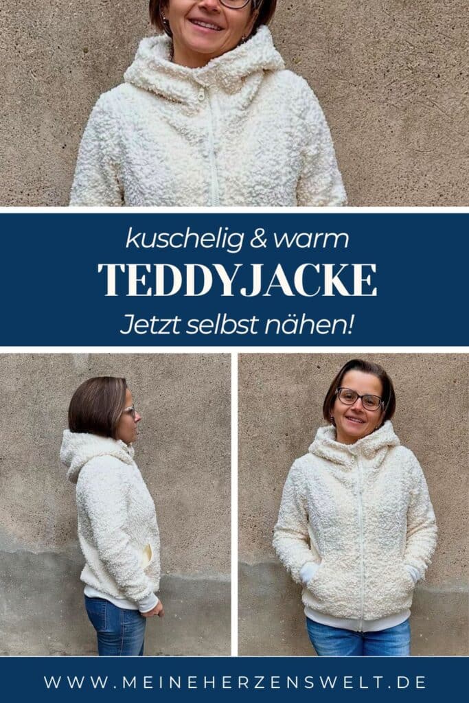 25 40 Teddyjacke nähen aus Sweatjacken Schnittmuster Teddystoff nähen Meine Herzenswelt (11)