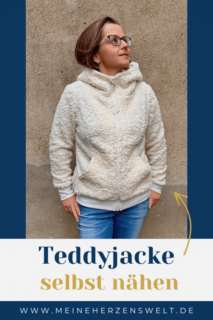 25 40 Teddyjacke nähen aus Sweatjacken Schnittmuster Teddystoff nähen Meine Herzenswelt