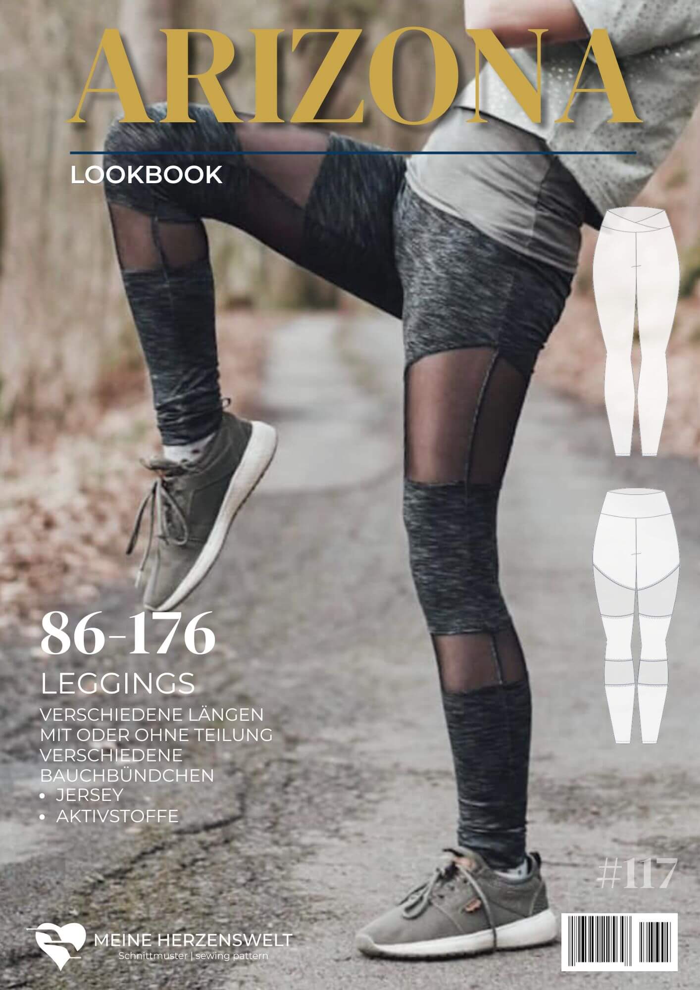 L117 Lookbook Arizona Schnittmuster Leggings Mädchen Kinder Nähen Meine Herzenswelt
