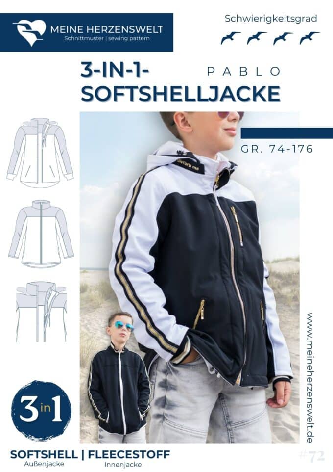 S072 Pablo Jacke Schnittmuster Naehen Meine Herzenswelt