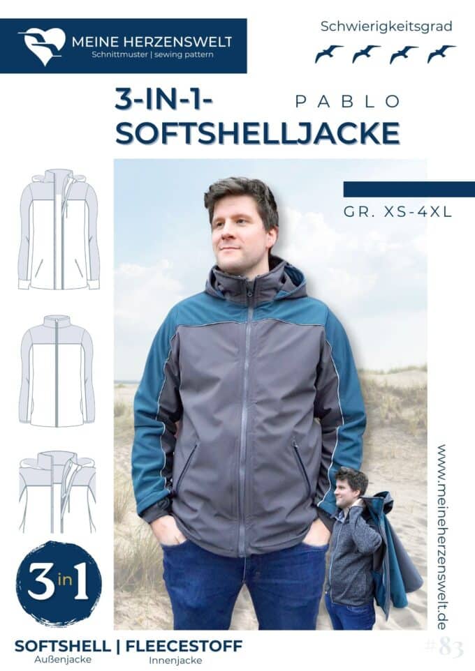 S083 Pablo Jacke Schnittmuster Naehen Meine Herzenswelt