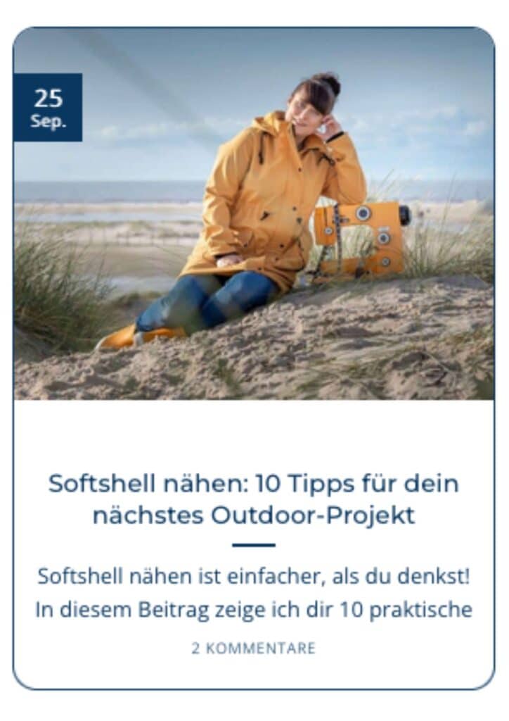 Blogbeitrag Softshell nähen 10 Tipps für dein nächstes Outdoor Projekt