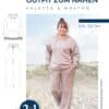 K056 Titelbild Outfit zum Nähen Strickoutfit nähen – Hoodie & Hose als Schnittmuster für Damen – Valetta & Boston Meine Herzenswelt