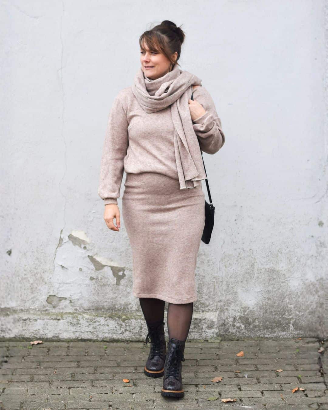 Schal nähen XXL Schal nähen Geschenk für Freundin nähen Anfängerprojekt nähen Meine Herzenswelt (4)