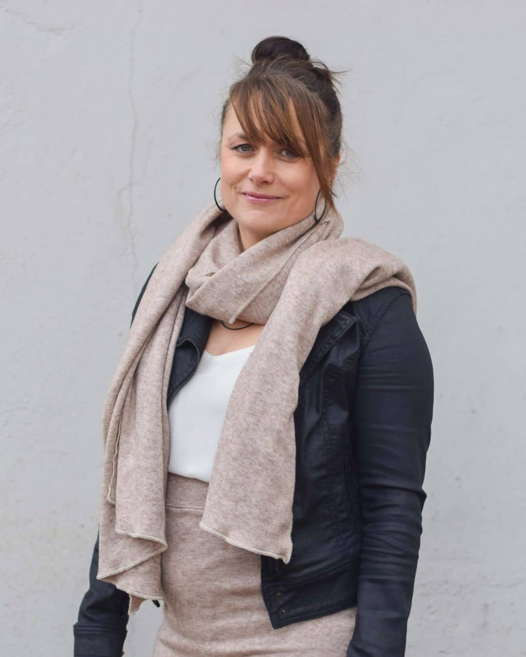 Schal nähen XXL Schal nähen Geschenk für Freundin nähen Anfängerprojekt nähen Meine Herzenswelt