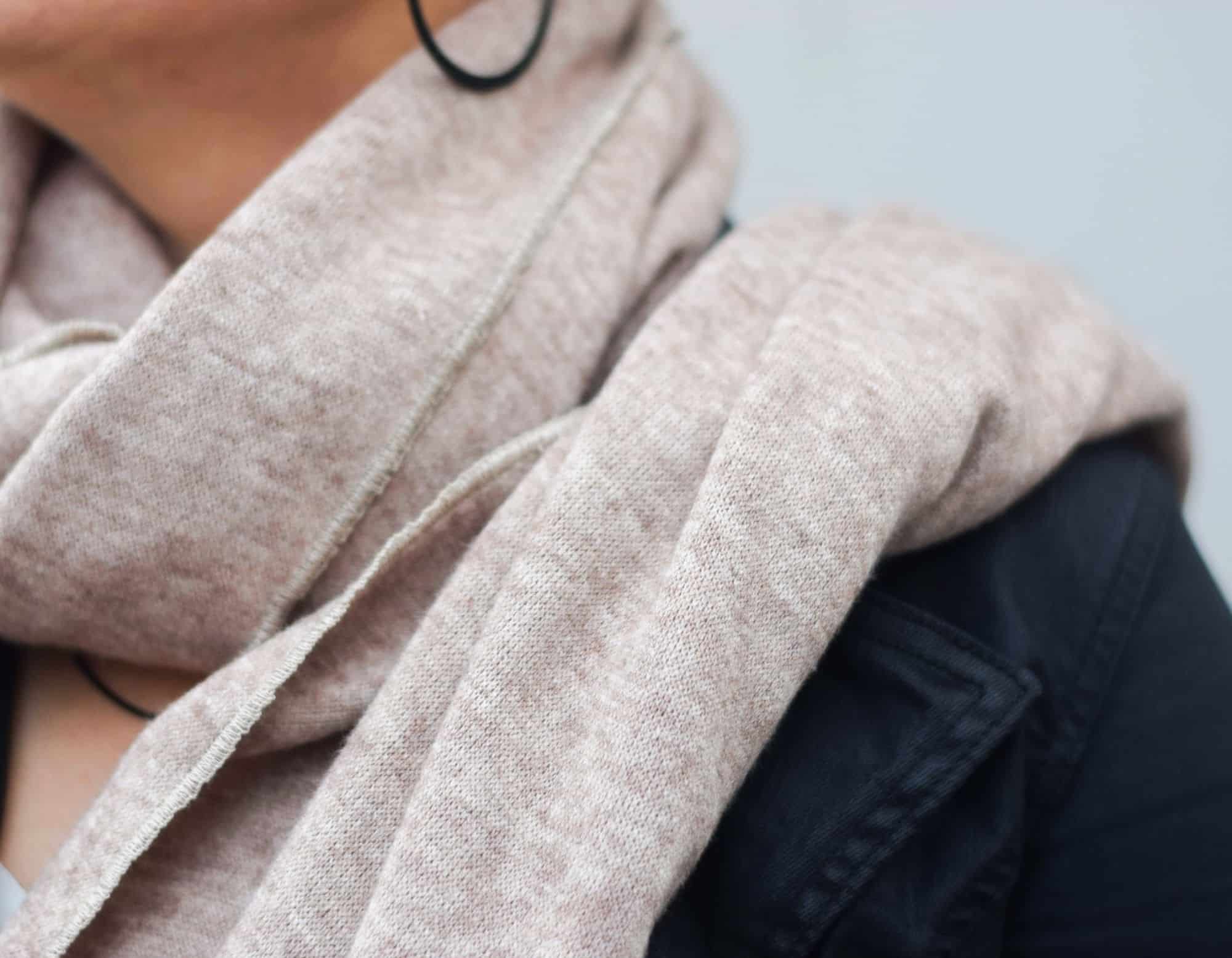 Schal nähen – einfache Anleitung für einen gemütlichen XXL Schal