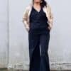 festliches Outfit nähen Schnittmuster Culotte, Bluse, Pailletten Blouson Meine Herzenswelt (5)