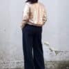 festliches Outfit nähen Schnittmuster Culotte, Bluse, Pailletten Blouson Meine Herzenswelt (6)