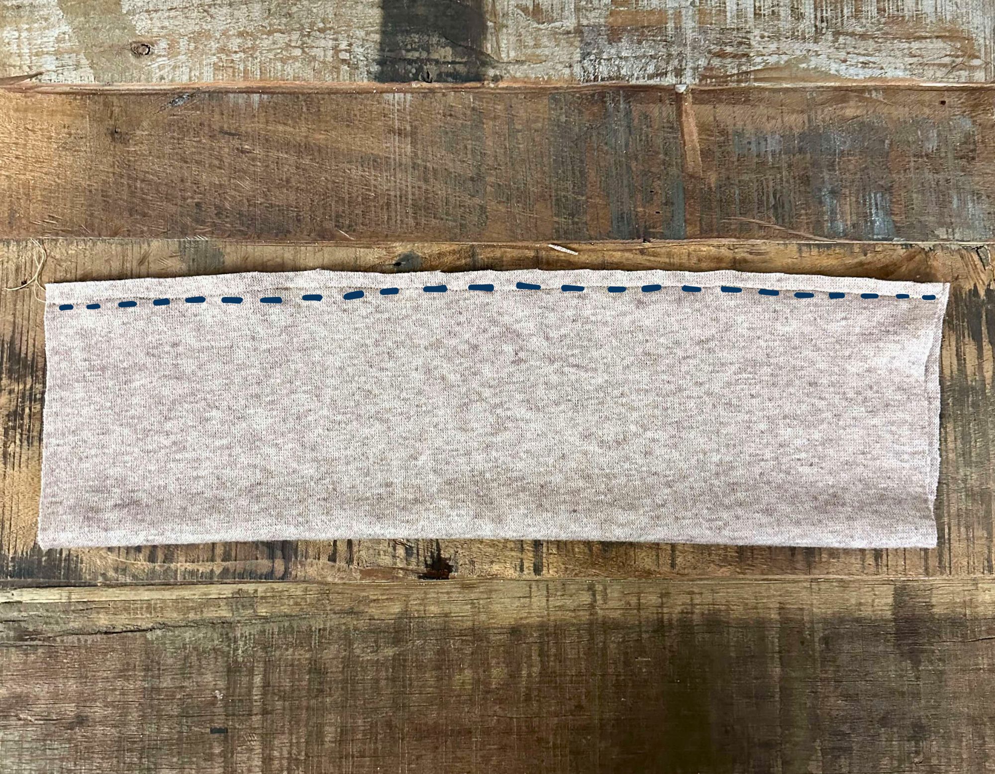 xxl stirnband mit twist naehen anleitung naehen mit strickstoffen stoffrest verwerten meine herzenswelt step (4)